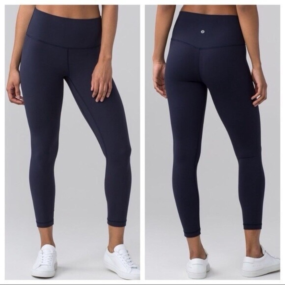 Lululemon Navy Blue High-Waisted Leggings Size 6